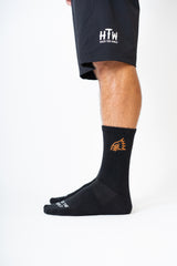 "Eagle Head Embro" Socks Black
