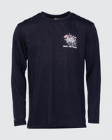 "Race Tortoise" L/S Tech Tee Black