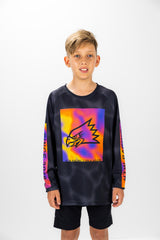 "On A Heater" YOUTH Long Sleeve Jersey Black Ripple