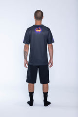 "Melt" Short Sleeve Jersey Black