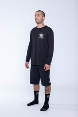 "Race Tortoise" L/S Tech Tee Black