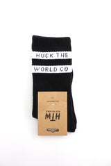 "Double Stripe" Socks Black