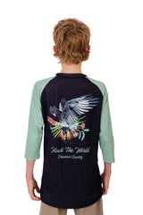"Black Cockatoo" YOUTH 3/4 Sleeve Jersey