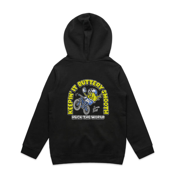 "Buttery" Youth Hoodie Black