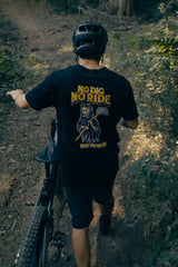 "No Dig No Ride" Cotton Tee Black