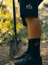 "Eagle Head Embro" Socks Black