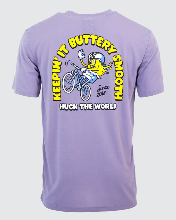 "Buttery Smooth" S/S Tech Tee Dusty Lilac