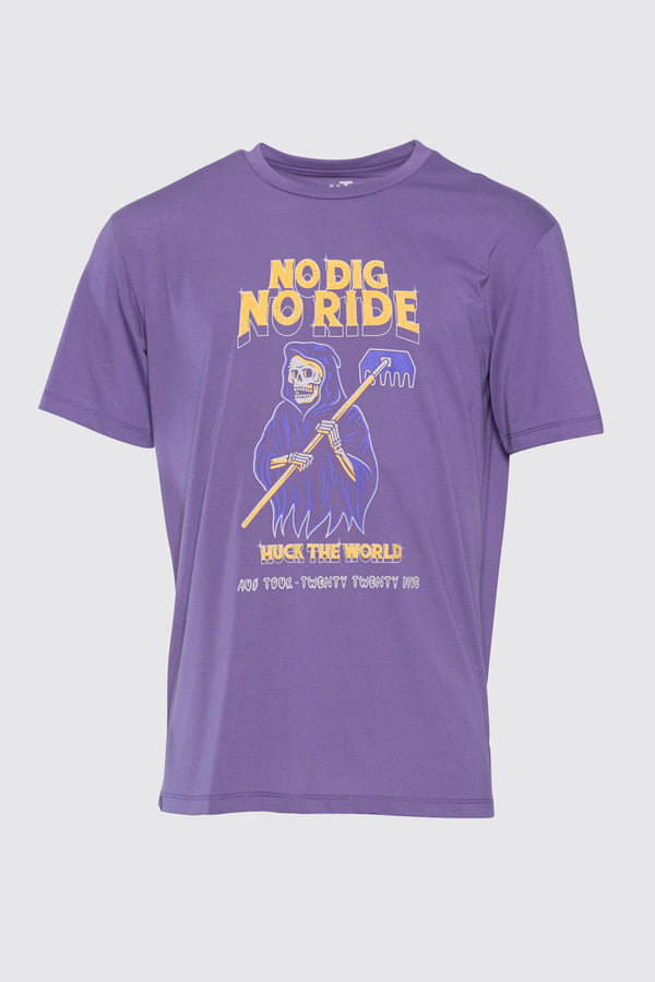 "No Dig No Ride Tour” YOUTH S/S Tech Tee Purple Haze