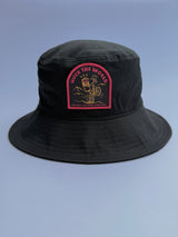 "E Club" Wide Brim Bucket Black