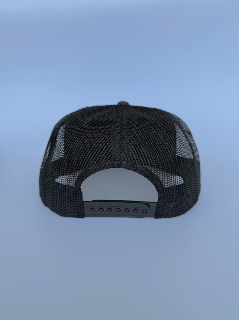 "Tortoise" Trucker Cap Charcoal & Black