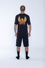 "Gradient Eagle” S/S Tech Tee Black