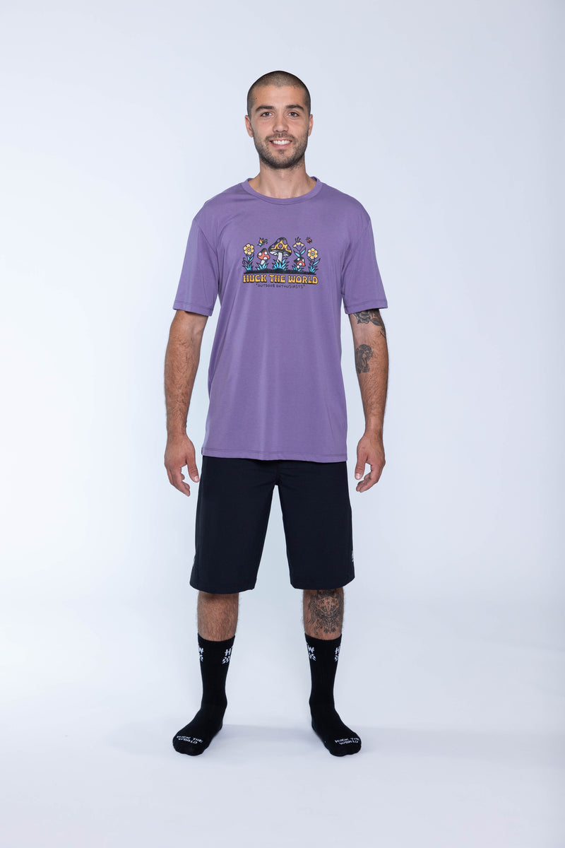 "Outdoor Enthusiasts” S/S Tech Tee Purple Haze