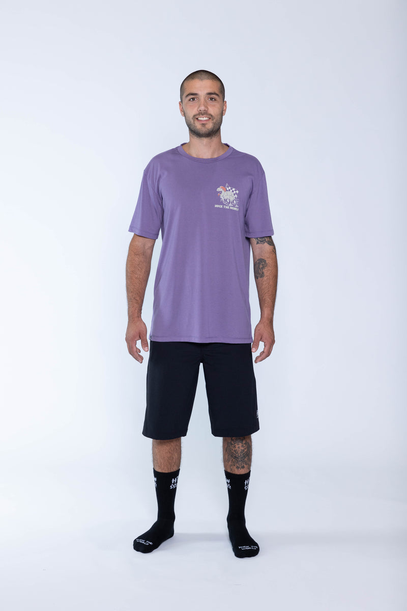 "Tortoise” S/S Tech Tee Purple Haze