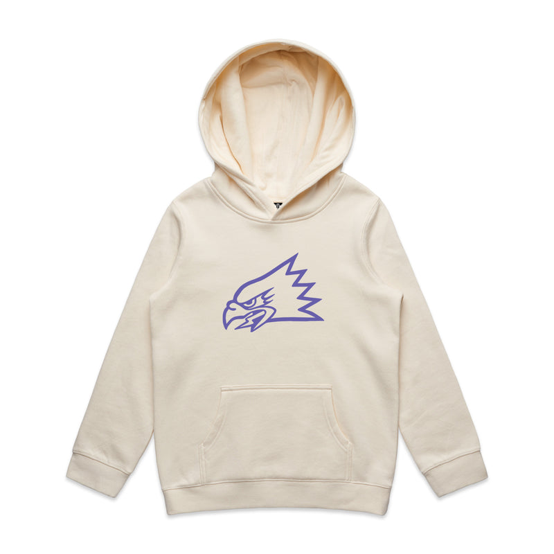 "Eagle Head" Youth Hoodie Bone