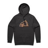 "Eagle Head" Hoodie Faded Black