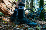 "Double Stripe" Socks Black