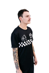 "Checkers" S/S Jersey Black