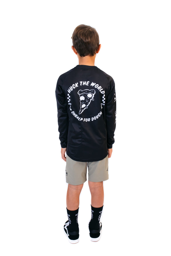 "Pizza" L/S Jersey Black YOUTH