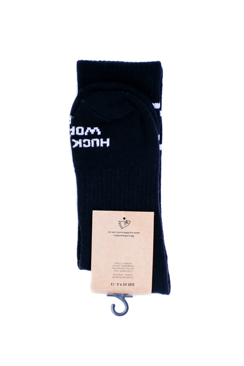 "Double Stripe" Socks Black