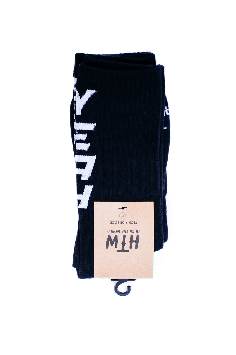 "Huck - Yeah - Hell - Gnar" Socks Black 4x pieces (2x pairs)