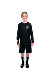 "Flash Eagle" YOUTH Long Sleeve Jersey Black