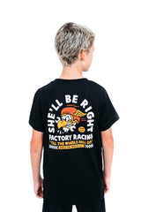 “She'll Be Right” YOUTH S/S Tech Tee Black