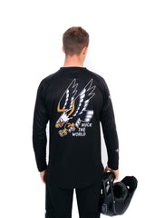 "Flash Eagle" Long Sleeve Jersey Black