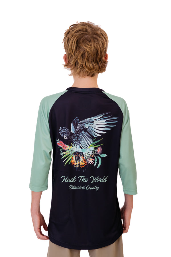 "Black Cockatoo" YOUTH 3/4 Sleeve Jersey