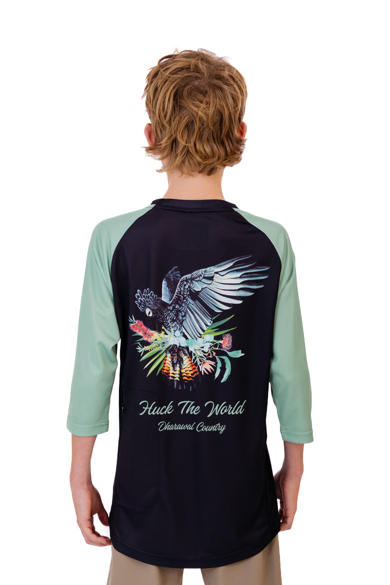 "Black Cockatoo" YOUTH 3/4 Sleeve Jersey