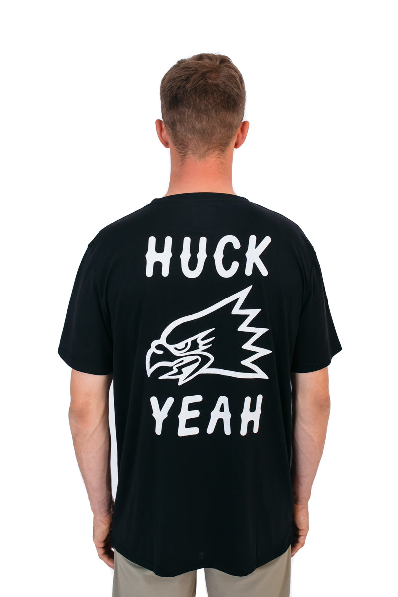 “Huck Yeah” S/S Tech Tee Black
