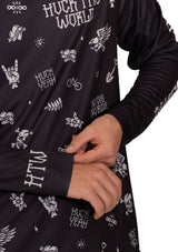 "Flash Icons" Long Sleeve Jersey Black