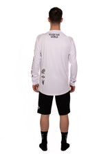 "Flash Icons" Long Sleeve Jersey White