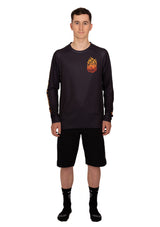 "Flame Logo" Long Sleeve Jersey Black