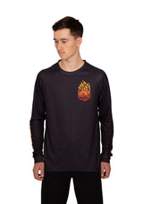 "Flame Logo" Long Sleeve Jersey Black