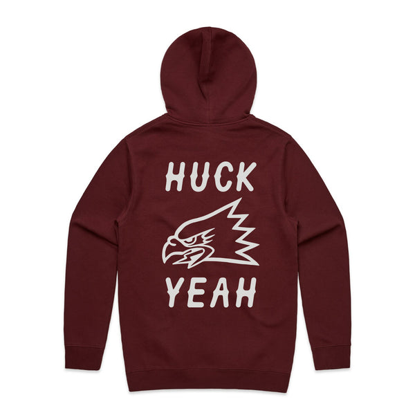 “Huck Yeah” Hoodie Maroon